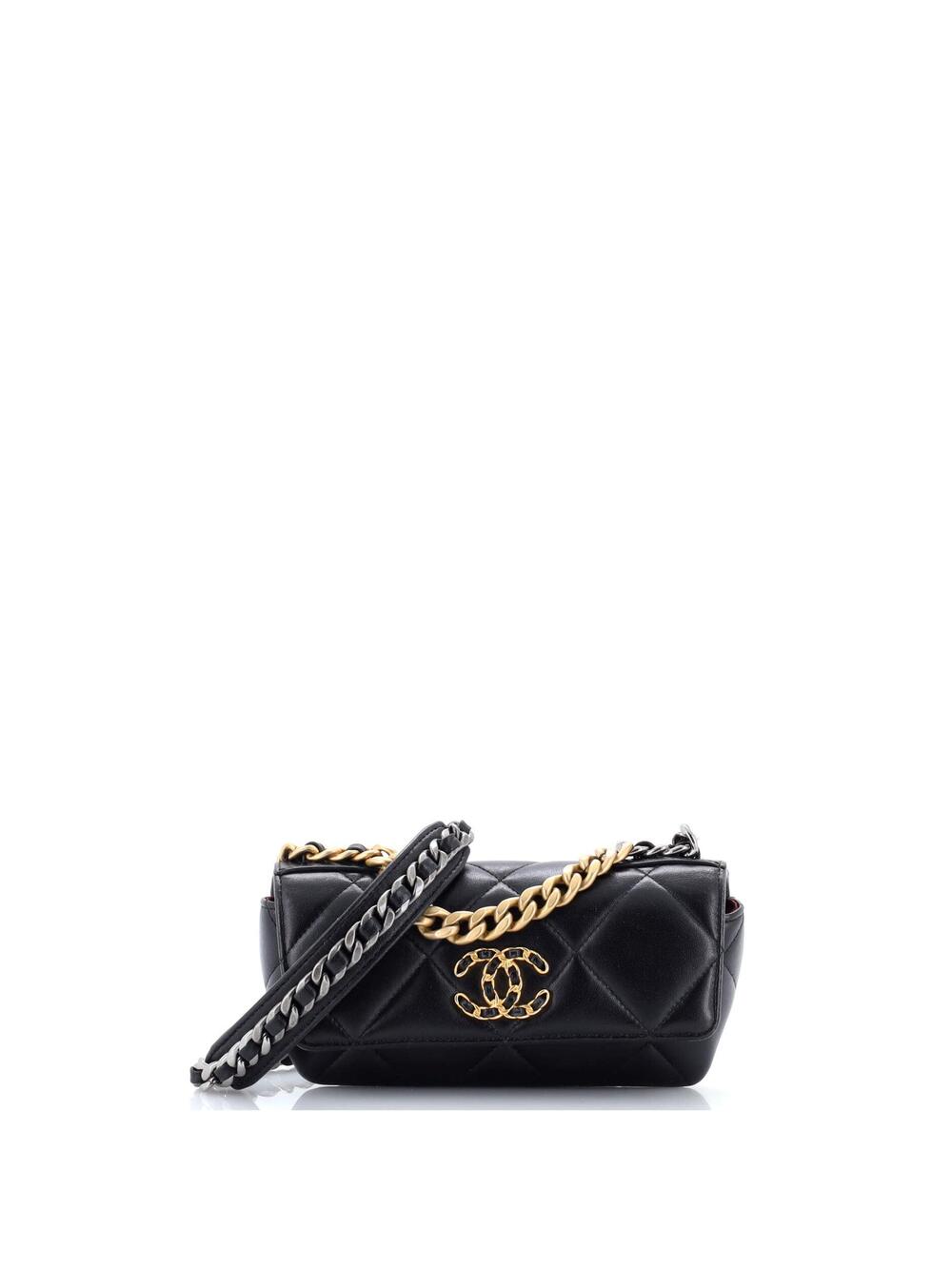 Chanel 19 Glasses Case With Chain #242841C30B
